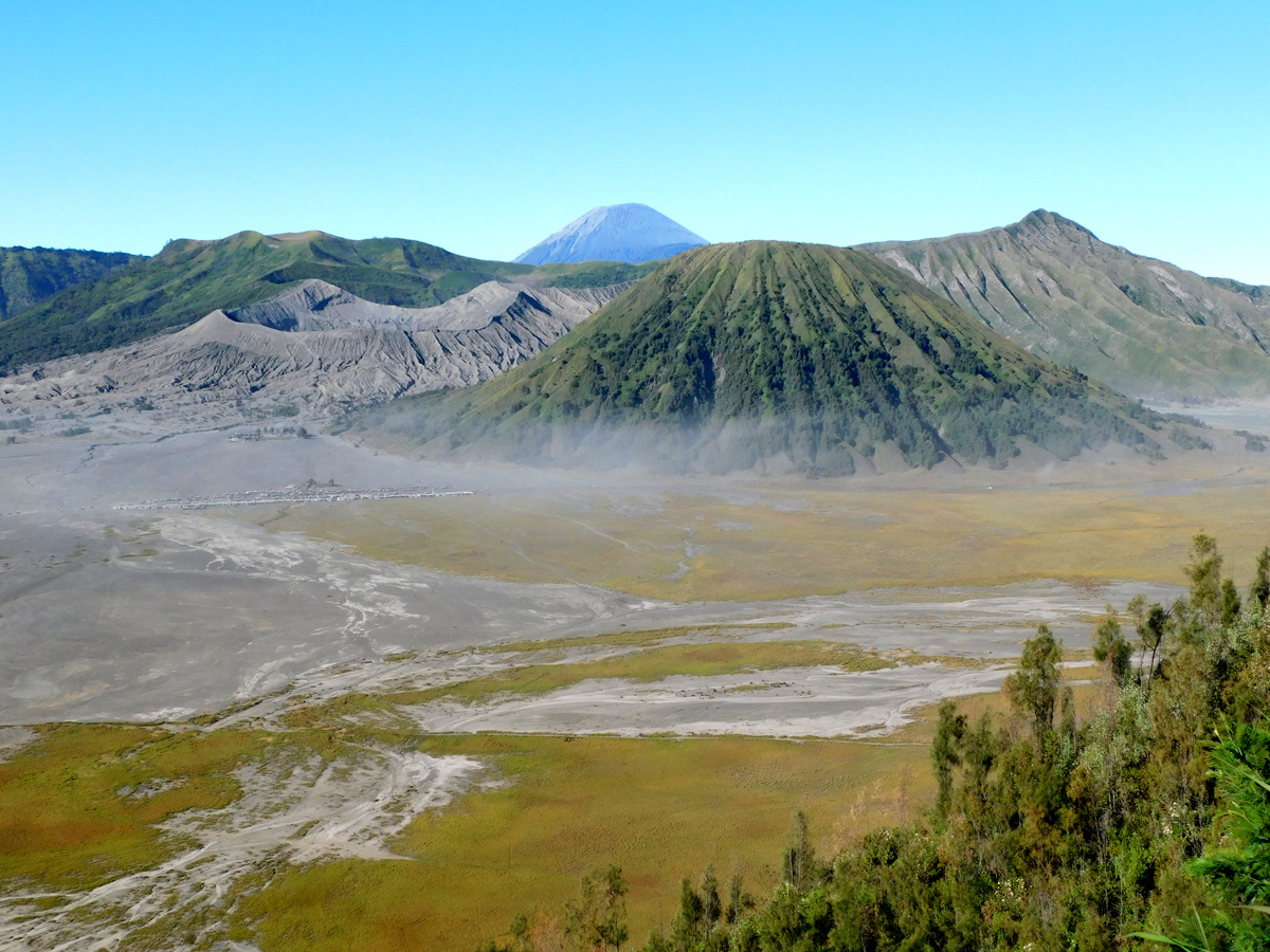 Mount Bromo in the middle of the Sea of Sand