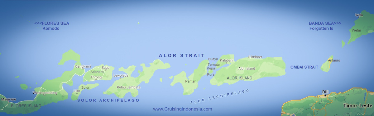 Map of Alor Strait