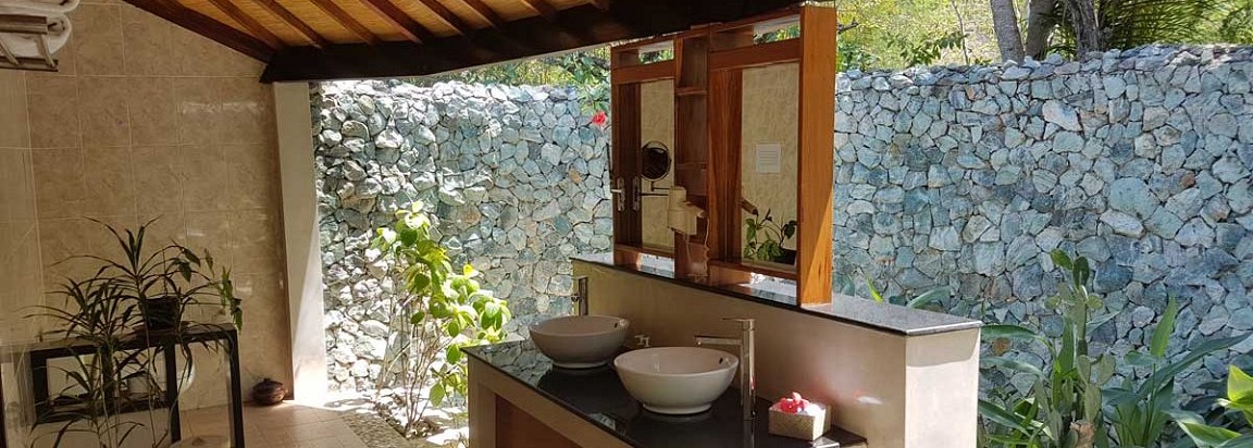 Private bathroom at Angel Island Eco Resort