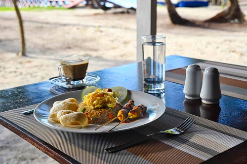 Meals at Cove Eco Resort in Raja Ampat