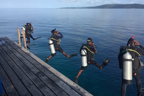 Papuan dives guides of Kri Eco Resort