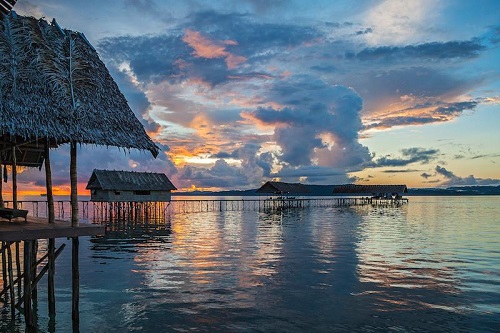 Papuan cottages at Kri Eco Resort