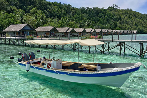 Papua Explorers dive resort in Raja Ampat Indonesia