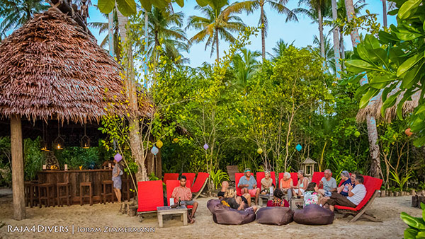 Lounge facilities at Raja 4 Divers Resort