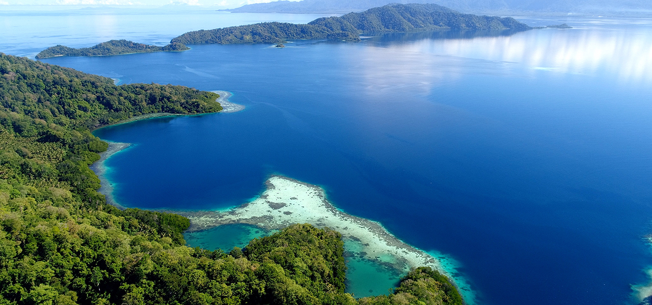 Sali Bay a secluded resort in Maluku, Indonesia