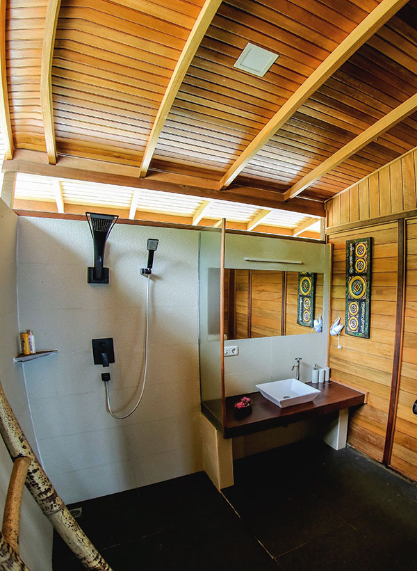 Private bathroom on Sali Bay Resort