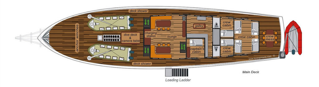 Seven Seas main deck layout