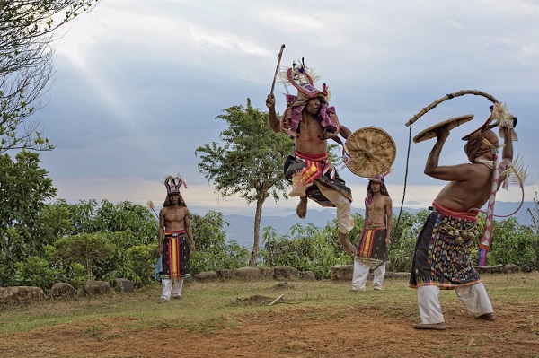 Caci warriors in Nusatenggara