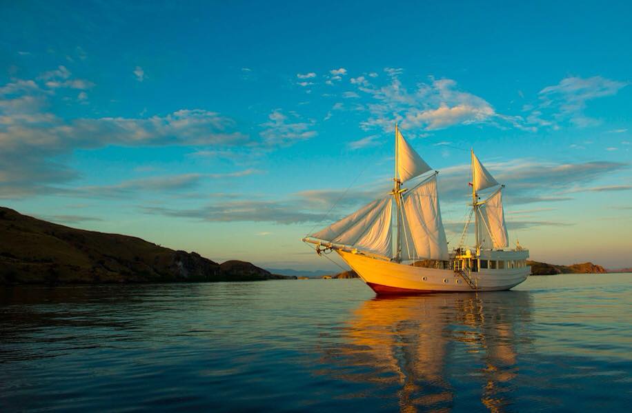 the phinisi liveaboard is a luxury sailing boat