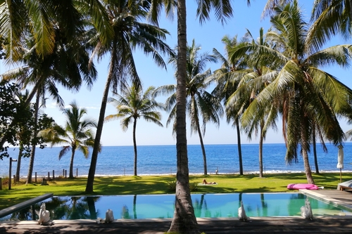 Oceanfront villa in Bali