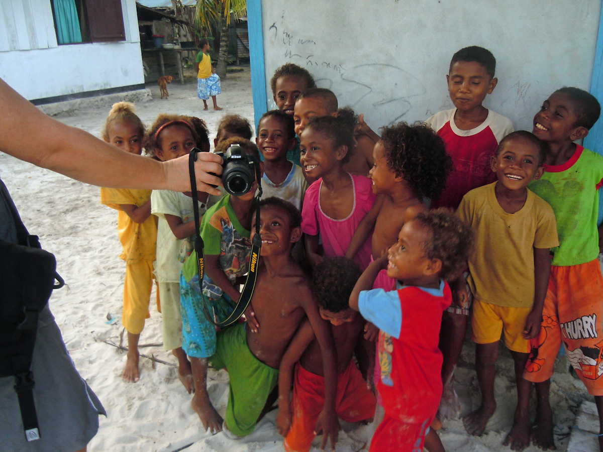 Village kids of Raja Ampat