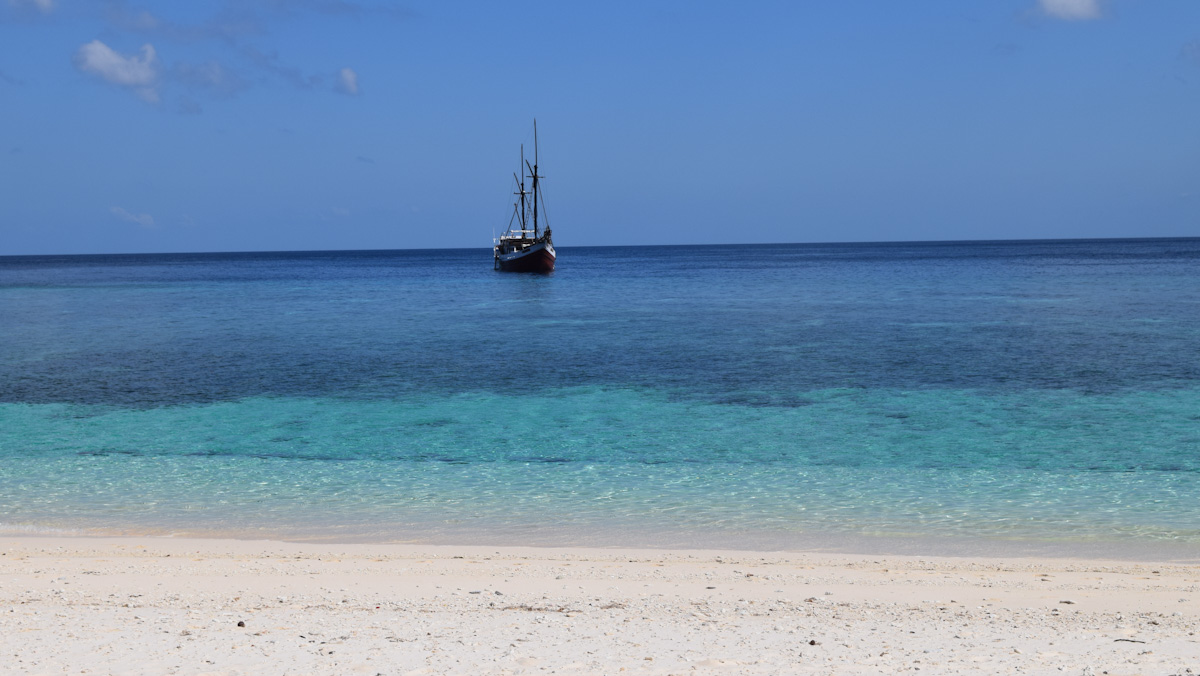 Ondina Liveaboard at Nyata Island, Forgotten Islands of Indonesia