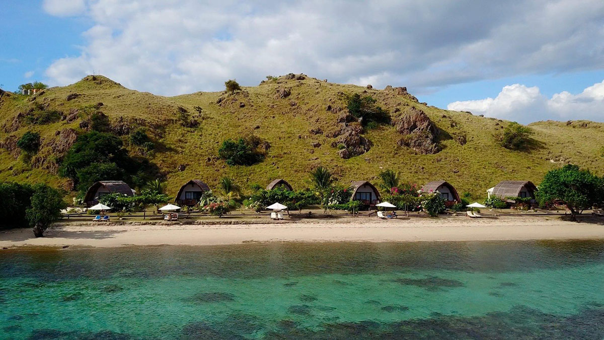 Beach front of Komodo Resort
