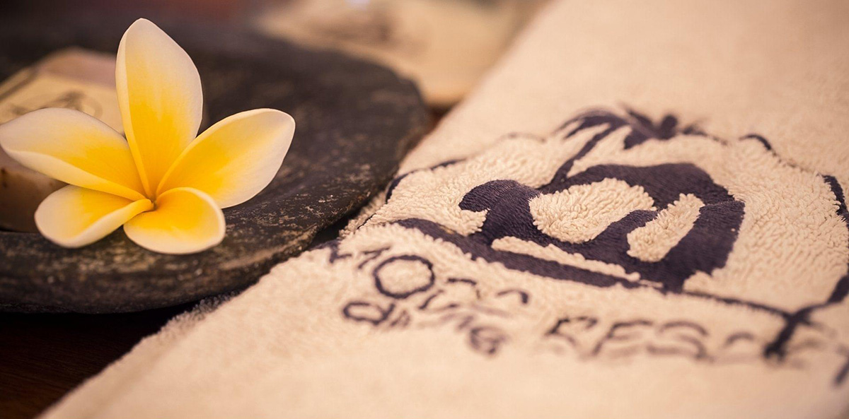 Bathroom details at Komodo Resort
