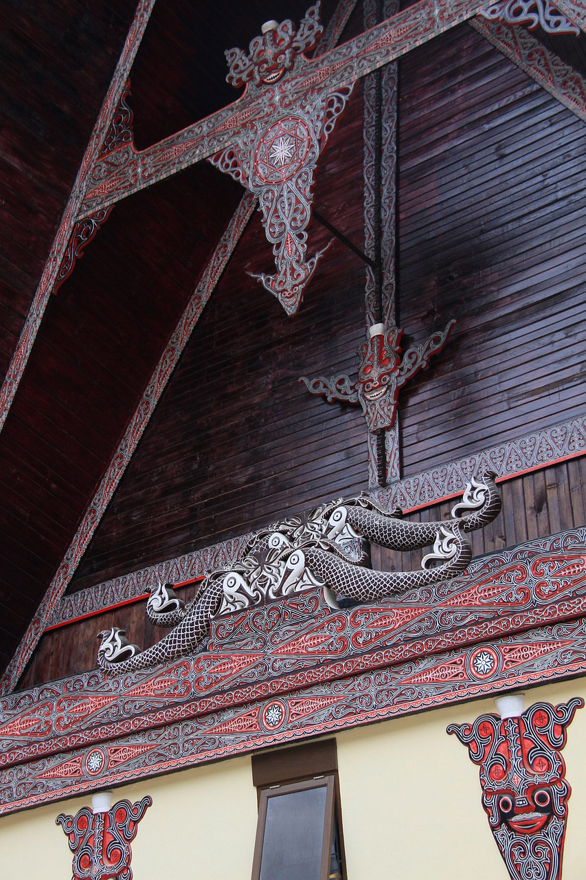 Batak style ornaments in Sumatran house

