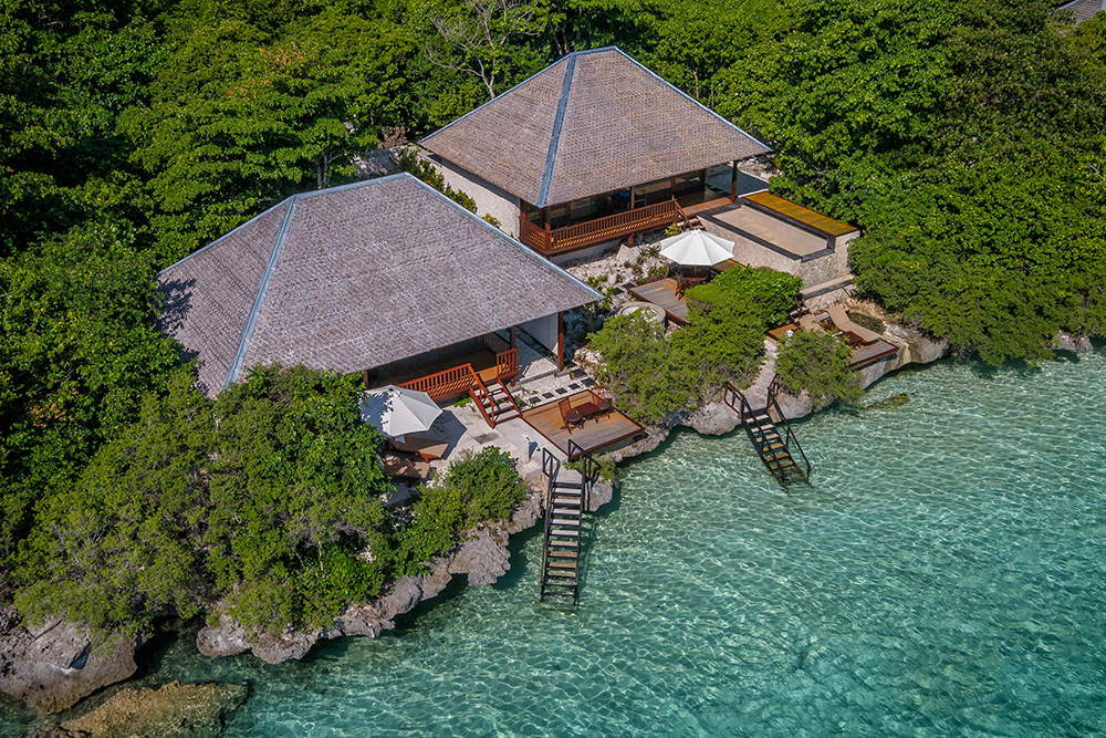 One-bedroom villas at Wakatobi Dive Resort
