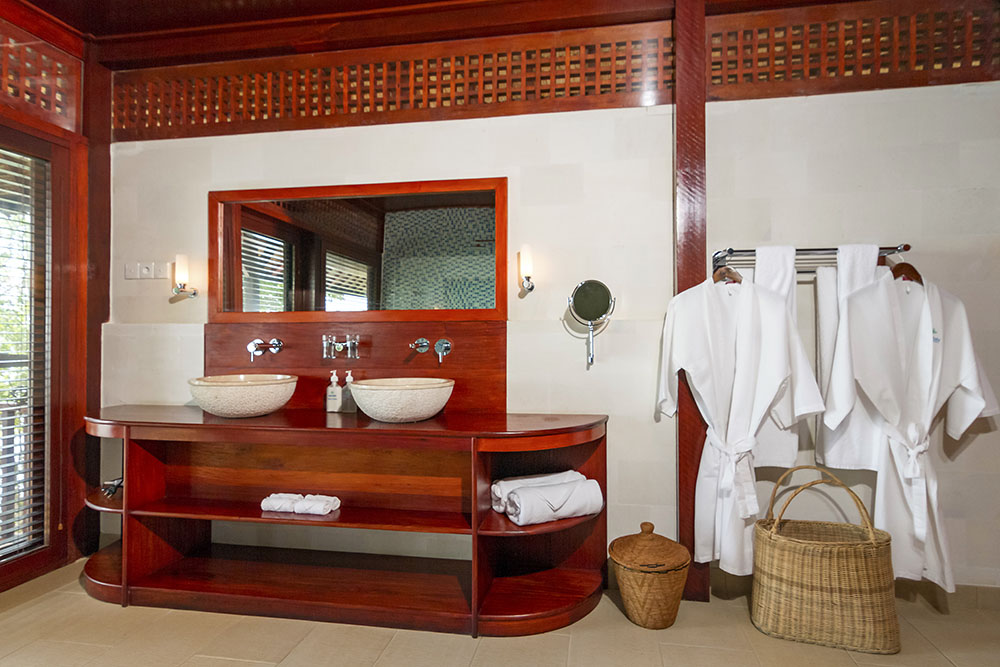 Villa’s bathroom at Wakatobi Dive Resort
