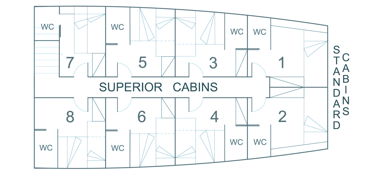 SMY Ondina cabins layout
