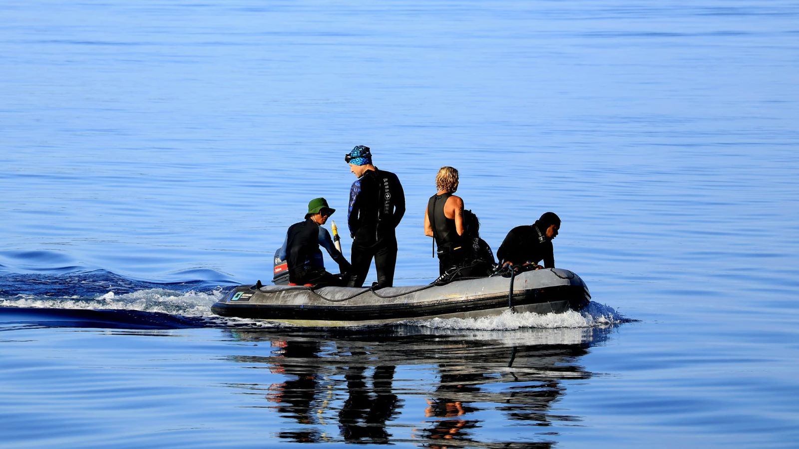 Scuba diving operations form the dive tender of Gaya Baru Indah Liveaboard
