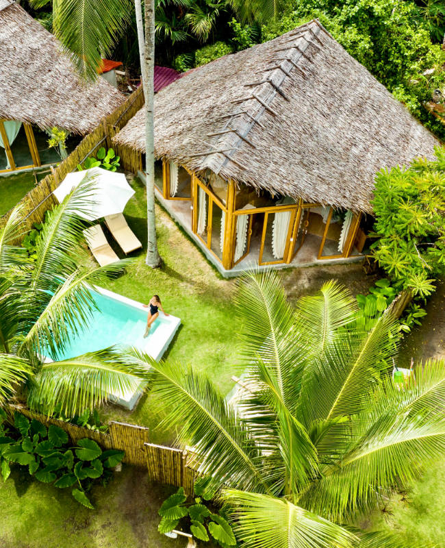 Villa Semuc is one bedroom villa at Awera Resort in the Mentawai Islands