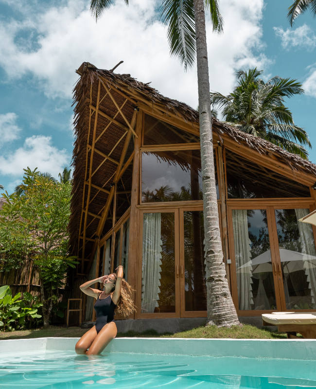Villa Giola is one bedroom villa at Awera Resort in the Mentawai Islands