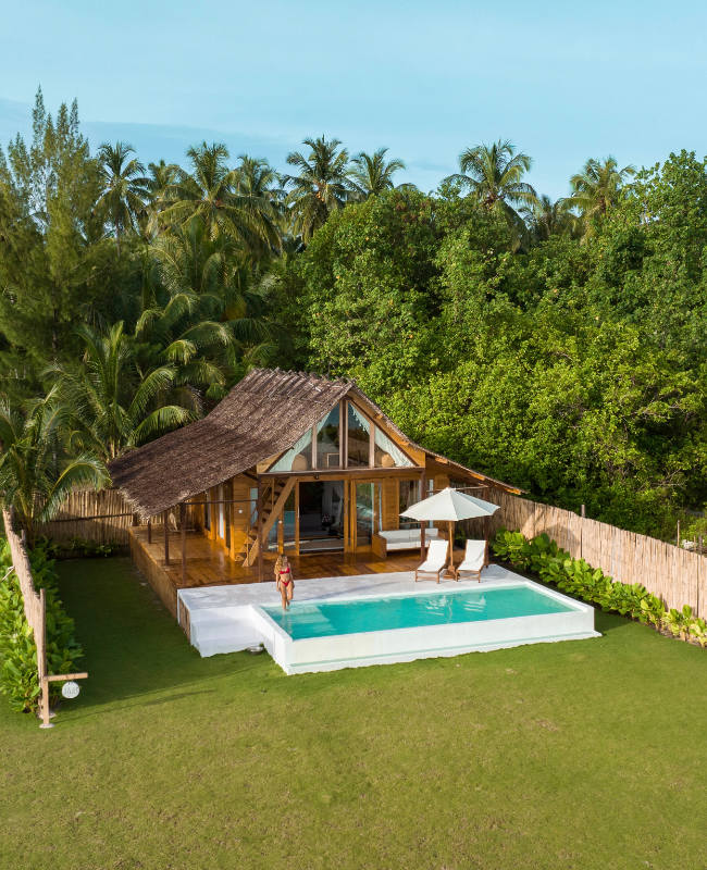 Villa Pearl is one bedroom villa at Awera Resort in the Mentawai Islands