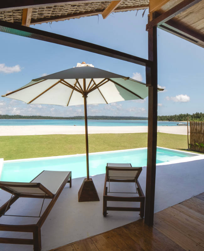 Villa Ikal is one bedroom villa at Awera Resort in the Mentawai Islands