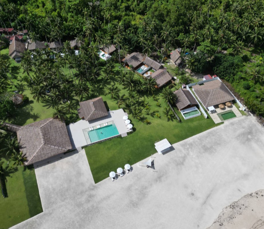 Villa Akoa is three bedroom villa with beachfront at Awera Resort in the Mentawai Islands