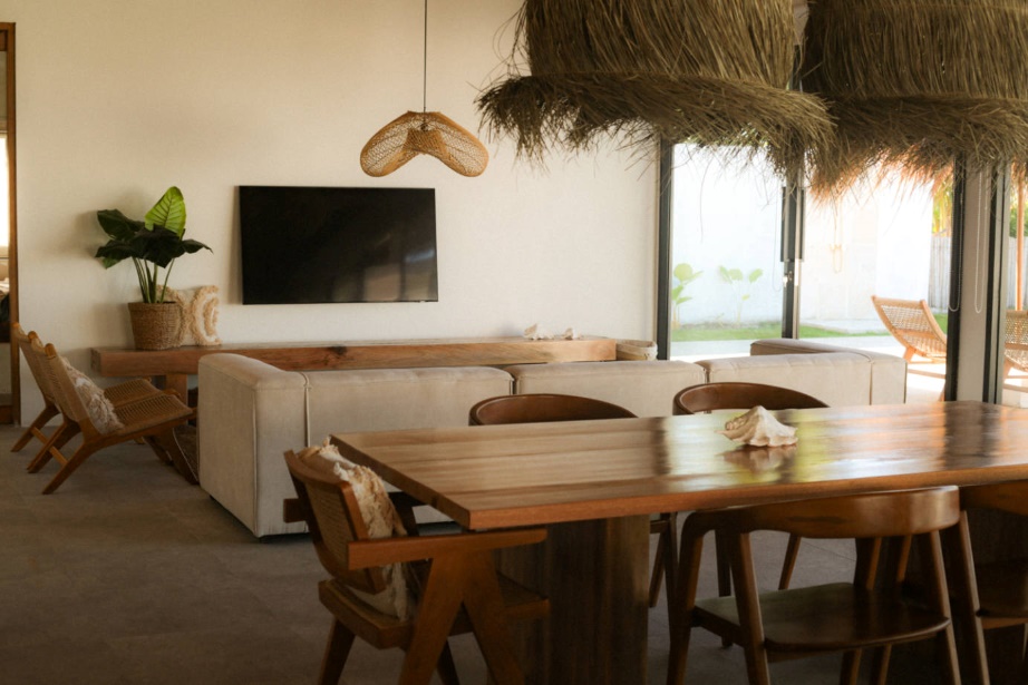 Villa Akoa is a beachfront property at Awera Resort in the Mentawai Islands