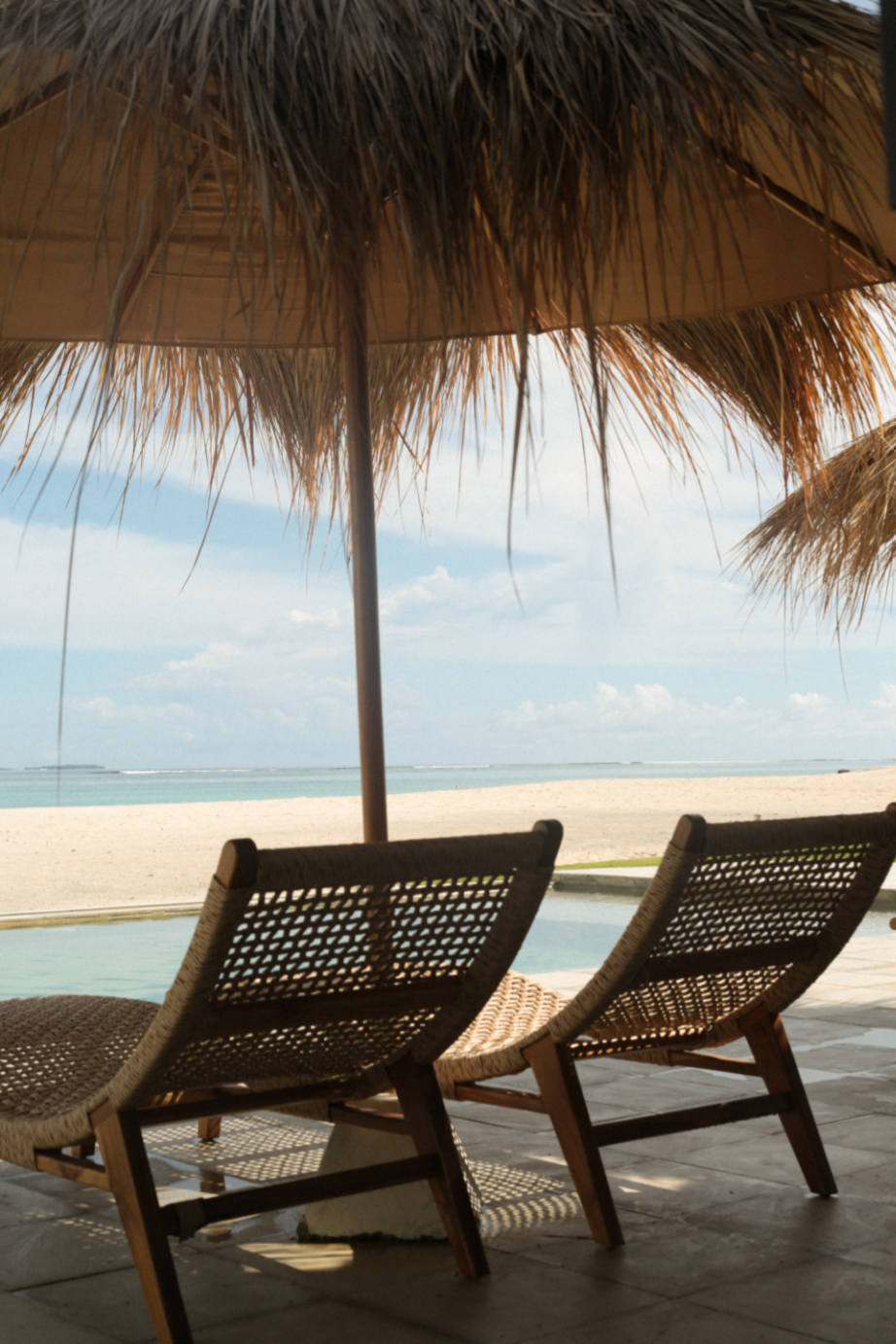 Villa Akoa is a beachfront property at Awera Resort in the Mentawai Islands
